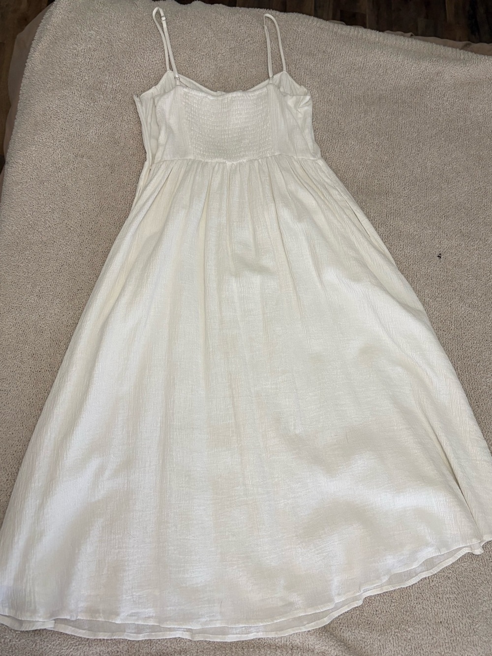 ASTR Cream Spaghetti Strap Maxi Dress - Picture 2 of 3